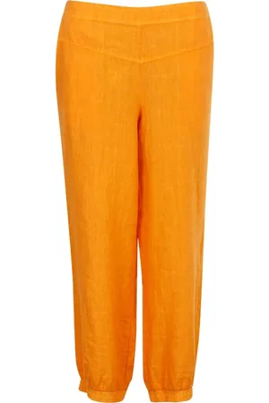 Elton Bukser, Dame, , M, Linned, Afslappet Fit Linnedbukser