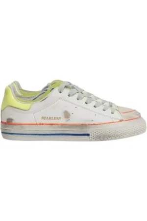 Hidnander Sko, Dame, Hvid, 39 EU, Læder, Italiensk Fusion Sneaker - Starless