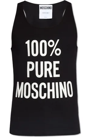 Moschino Top, Herre, Sort, S, Bomuld, Ærmeløs T-shirt