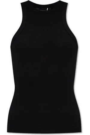 ANINE BING Top, Dame, Sort, M, Bomuld, Eva ærmeløs top