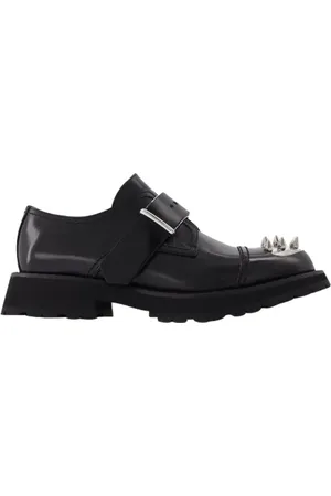 Alexander McQueen Sko, Dame, Sort, 39 EU, Læder, Sorte læderflade