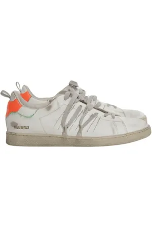 Hidnander Sko, Herre, Hvid, 45 EU, Læder, Stripeless Ultimate Atari Tennis/Hiphop Sneakers