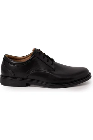 Clarks Sko, Herre, Sort, 46 EU, Læder, Elegante snøresko