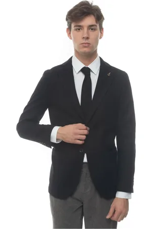 PAOLONI Jakke, Herre, Sort, XL, Jacket without lining decostruita