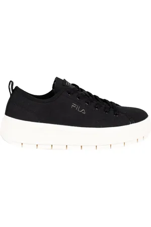 Fila Sko, Dame, Sort, 38 EU, Platform Sneakers med Broderet Logo