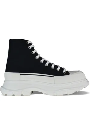 Alexander McQueen Sko, Herre, Sort, 41 EU, Uld, Tread Slick Høje Sneakers