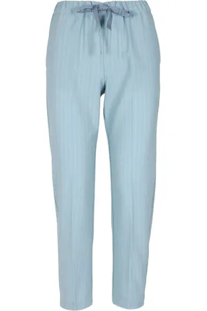 SEMICOUTURE Bukser, Dame, Blå, XS, Bomuld, Blå Bomuldsgabardine Buddy Bukser