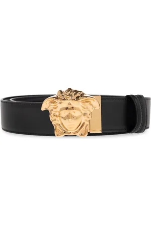 VERSACE Tilbehør, Herre, Sort, 110 CM, Uld, Vendbart bælte