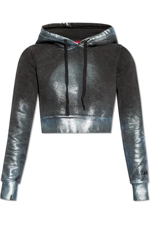Diesel Sweathshirts & Hoodies, Dame, Grå, XS, Bomuld, F-Slimmy-Hood-N1 Hættetrøje