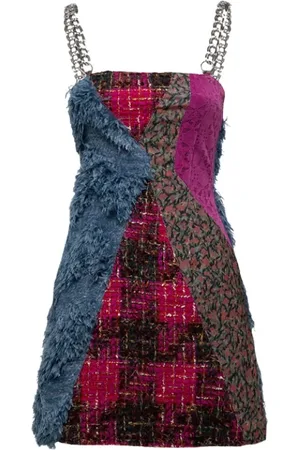 Andersson Bell Kjole, Dame, Flerfarvet, M, Polyester, Patchwork Stofkjoler