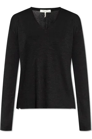 RAG&BONE Strik, Dame, Sort, S, Top med lange ærmer
