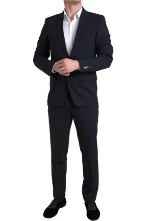 Dolce & Gabbana Jakkesæt, Herre, Blå, L, Uld, Mørk Slim Fit Suit fra Martini Collection