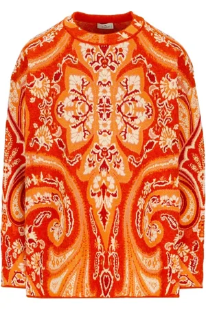 Etro Strik, Dame, , S, Uld, Hyggelig Intarsia Sweater