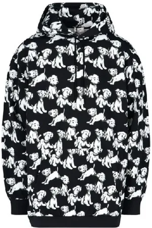 Céline Sweathshirts & Hoodies, Herre, Sort, S, Bomuld, Sort Bomuldssweatshirt med Hætte
