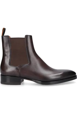 santoni Sko, Herre, Brun, 44 EU, Libra Chelsea Støvler i kalveskind