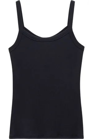 Filippa K Top, Dame, Sort, XS, Ribbet Tanktop