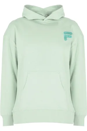 Fila Sweathshirts & Hoodies, Herre, Grøn, 2XL, Bomuld, Løstsiddende hættetrøje