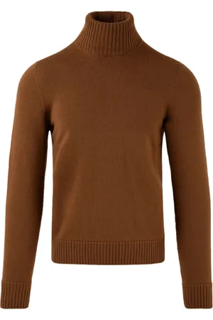 DRUMOHR Strik, Herre, Brun, 2XL, Brun Sweaters til Mænd