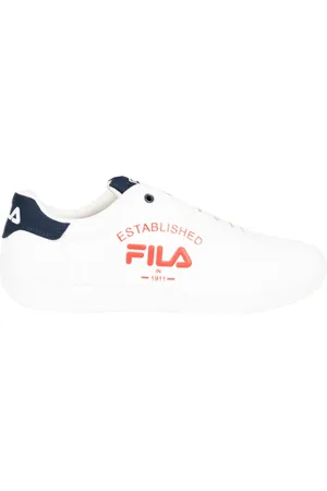 Fila Sko, Herre, Hvid, 41 EU, Læder, Rundtåede Snøresko
