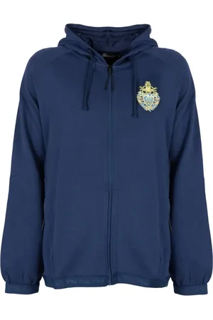 Fila Sweathshirts & Hoodies, Herre, Blå, XL, Bomuld, Hættetrøje med lynlås