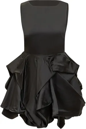 J.W.Anderson Kjole, Dame, Sort, 2XS, Peplum Bustier Kjole