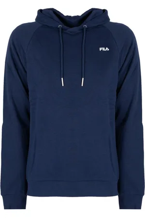 Fila Sweathshirts & Hoodies, Herre, Blå, S, Bomuld, Løstsiddende hættetrøje