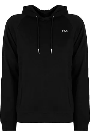 Fila Sweathshirts & Hoodies, Herre, Sort, XL, Bomuld, Løstsiddende hættetrøje
