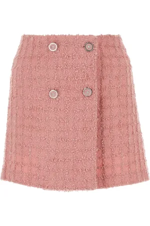 VERSACE Nederdel, Dame, Lyserød, S, Tyl, Boucle Mini Nederdel
