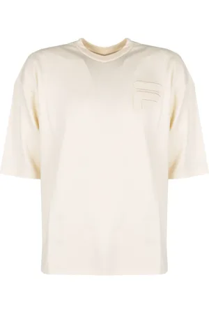 Fila Top, Herre, , S, Uld, Afslappet Rund Hals Logo T-Shirt