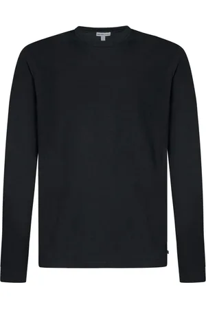 James Perse Top, Herre, Sort, XL, Bomuld, Kulgrå Langærmet T-shirt