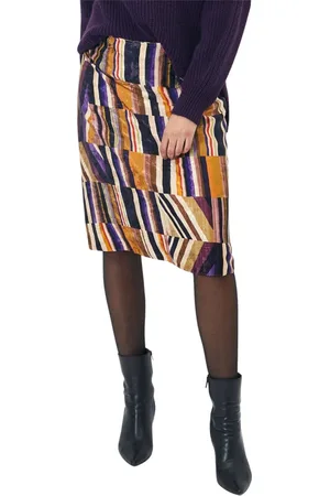 Elton Nederdel, Dame, Flerfarvet, M, Rayon, Lilla A-Shape Kjole