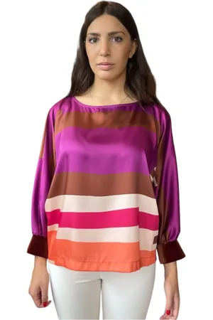 CLIPS Bluser & Skjorter, Dame, Lyserød, 2XL, Magenta Bådhals Skjorte