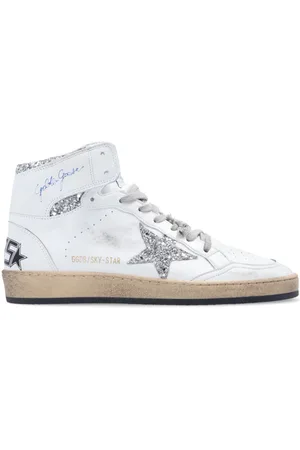Golden Goose Sko, Dame, Hvid, 36 EU, Bomuld, Sky-Star Sneakers