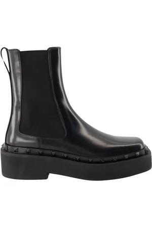 VALENTINO GARAVANI Sko, Dame, Sort, 41 EU, Læder, Rockstud M-Way Støvler