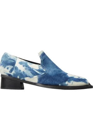 Ninamounah Sko, Herre, Blå, 42 EU, Denim, Tie-Dye Denim Loafers
