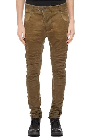 11 BY BORIS BIDJAN SABERI Bukser, Dame, Grøn, M, Bomuld, Coated Bomuld Bukser
