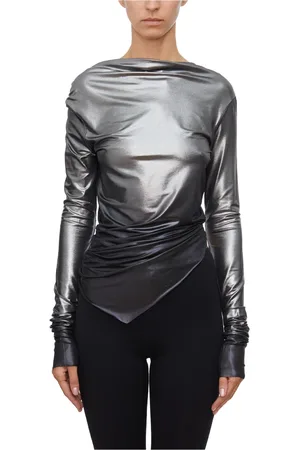 Rick Owens Bluser & Skjorter, Dame, Grå, XS, Gradient Top