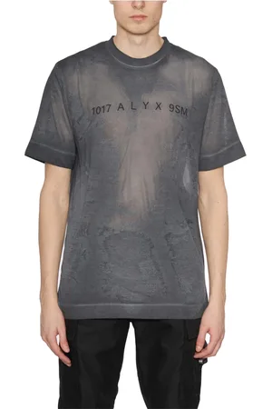 1017 ALYX 9SM Top, Herre, Sort, M, Bomuld, Bomuld Grafisk T-shirt