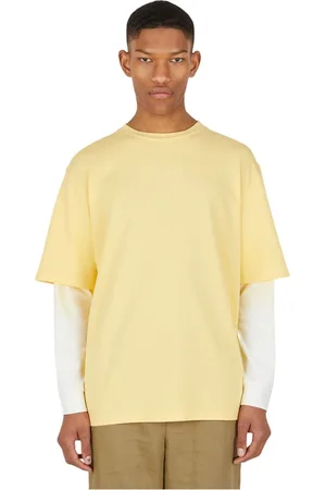 Wynn Hamlyn Top, Herre, Gul, 2XL, Bomuld, Lagdelt T-Shirt