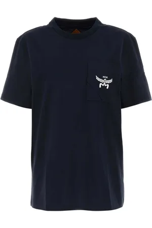 MCM Top, Dame, Blå, M, Bomuld, Midnight Bomuld T-shirt