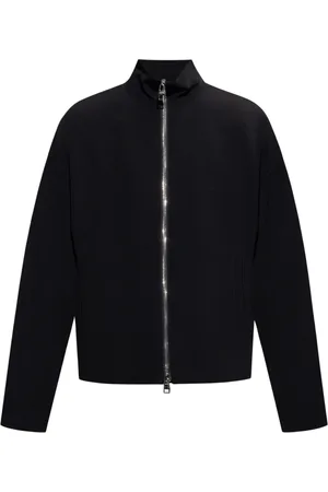 Alexander McQueen Sweathshirts & Hoodies, Herre, Sort, S, Jakke med stående krave
