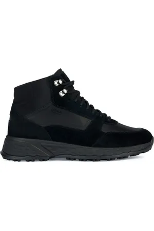 Geox Sko, Herre, Sort, 45 EU, Læder, Sorte ABX Sport Sneakers