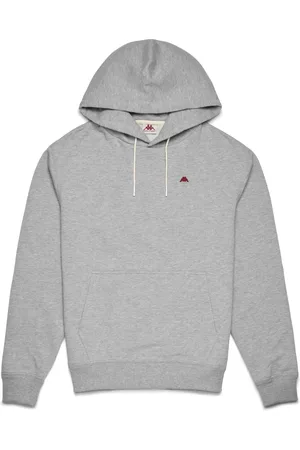 Kappa Sweathshirts & Hoodies, Herre, Grå, XL, Bomuld, Gramys Hættetrøje