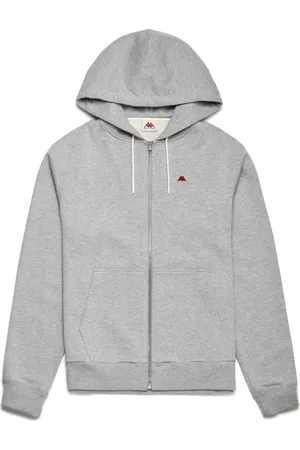 Kappa Sweathshirts & Hoodies, Herre, Grå, M, Bomuld, Portos Hættetrøje, Grå Marl