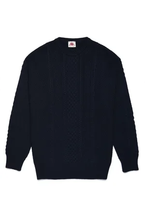 Kappa Strik, Herre, Blå, S, Uld, Collezione Herre Uldtrøje med Irsk Cable Strik