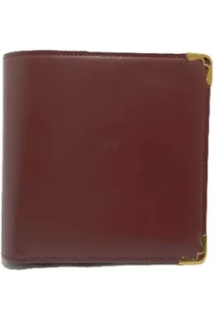 Cartier Pre-owned, unisex, Rød, ONE SIZE, Læder, Pre-owned Laeder punge