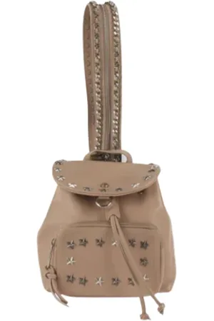 Jimmy Choo Pre-owned, Dame, Lyserød, ONE SIZE, Læder, Pre-owned Laeder rygsaekke