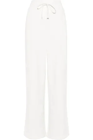 Gucci Bukser, Dame, Hvid, XS, Bomuld, Hvide Cruise Bukser med Interlocking G Logo