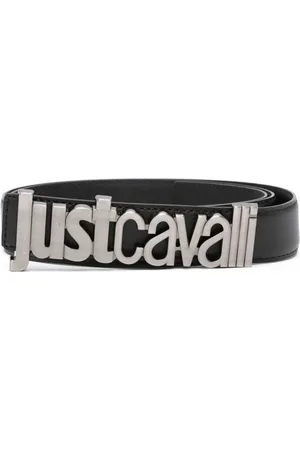 Roberto Cavalli Tilbehør, Herre, Sort, 110 CM, Læder, Sorte bælter med Vitello Liscio Opaco