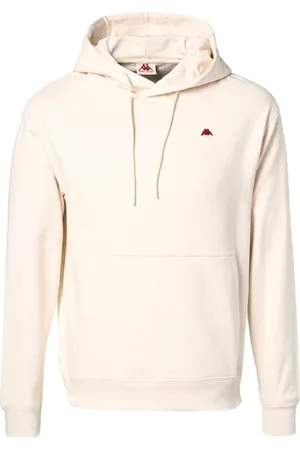 Kappa Sweathshirts & Hoodies, Herre, Hvid, S, Bomuld, Gramys Hættetrøje Hvid Mastice